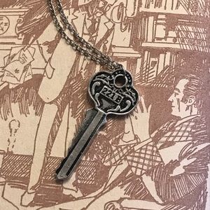 🆕 Sherlock Holmes 221 B Key Necklace